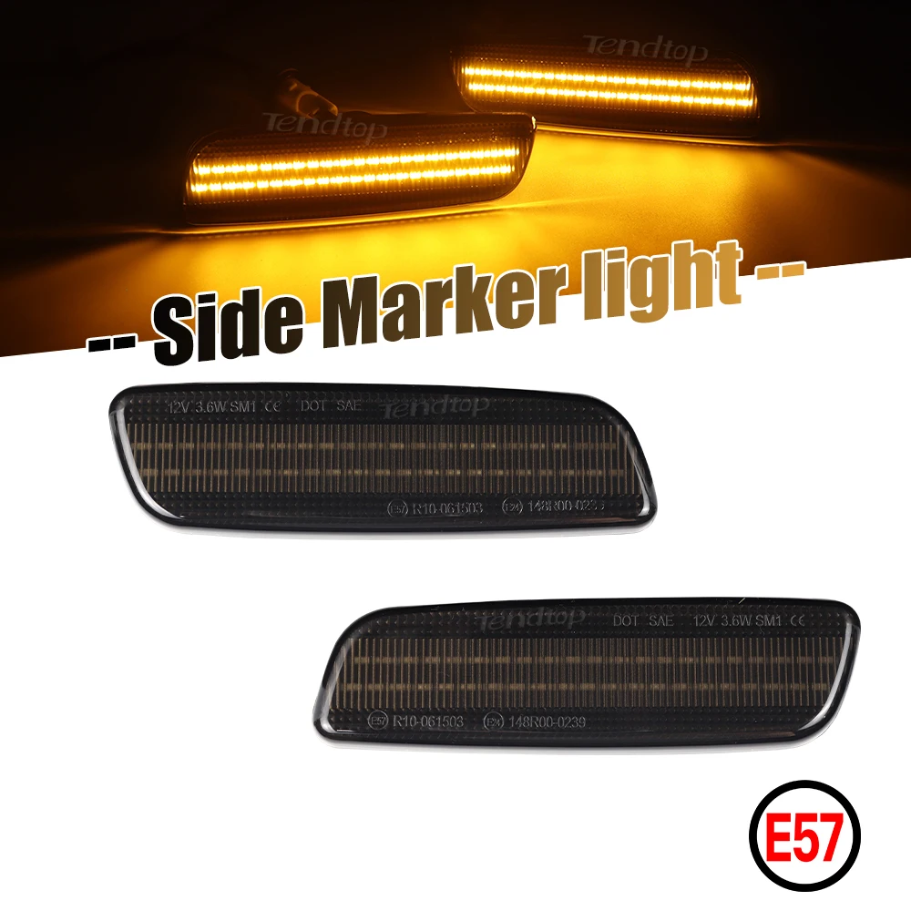 LED Amber  Front Blinker Fender Lamp Side Marker Lights Turn Signal Light For Lexus IS300 LS400 GS300 GS400 GS430 Toyota Prius