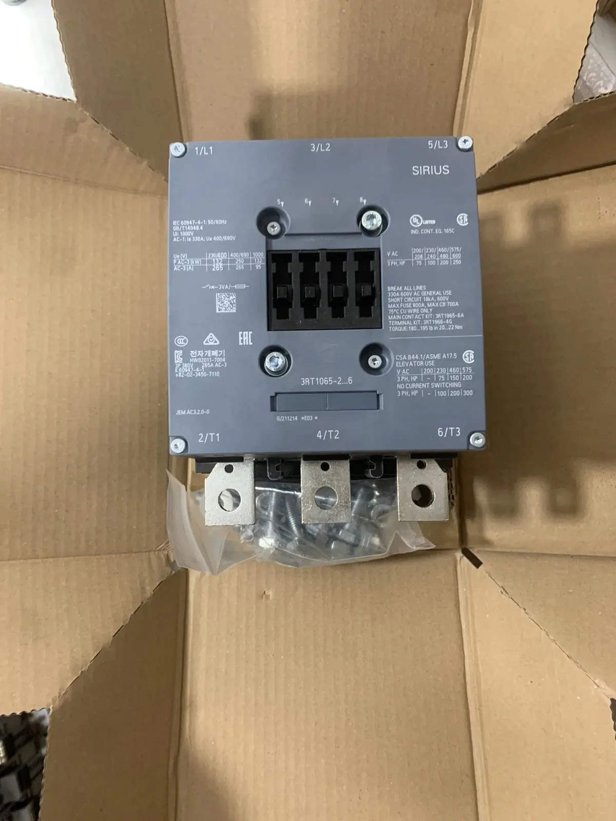 

Brand New 3RT1065-2AB36 3RT1065-2AD36 Warranty One-year