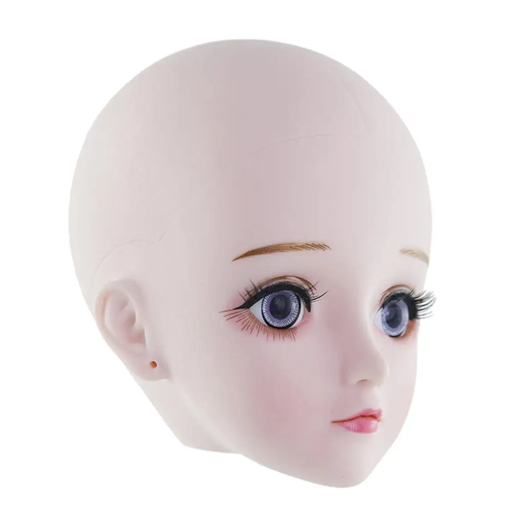 60cm 1/3 BJD Girls Head Mold With Full Set Charming 4D Eyes Doll Accessories