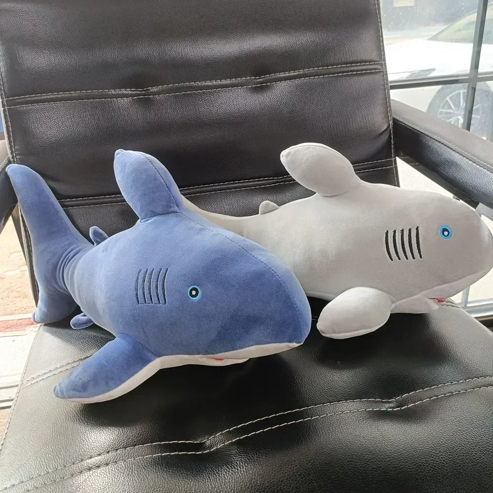 VIP 45cm Cartoon Ocean Shark baby plush Toys Soft Bed Sofa Pillow Super Soft Stuffed cotton Animal Dolls model kids girl gift