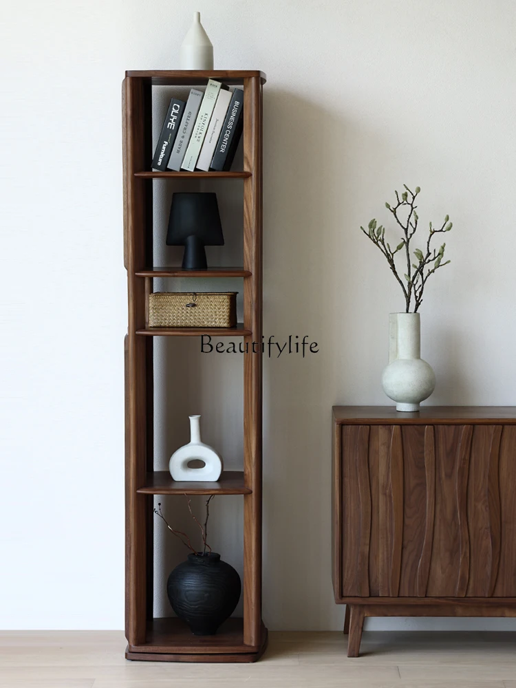 

North American black walnut all solid wood rotating full-length mirror floor-to-ceiling full-length mirror