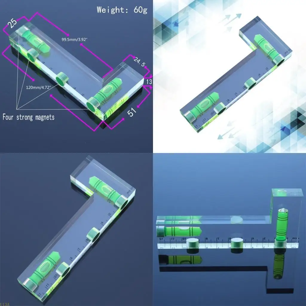 U13A vielseitiger Blasenspiegel Langlebiger L -Formblasenspiegel mit Magnet perfekt für Konstruktions- und – Detail 1