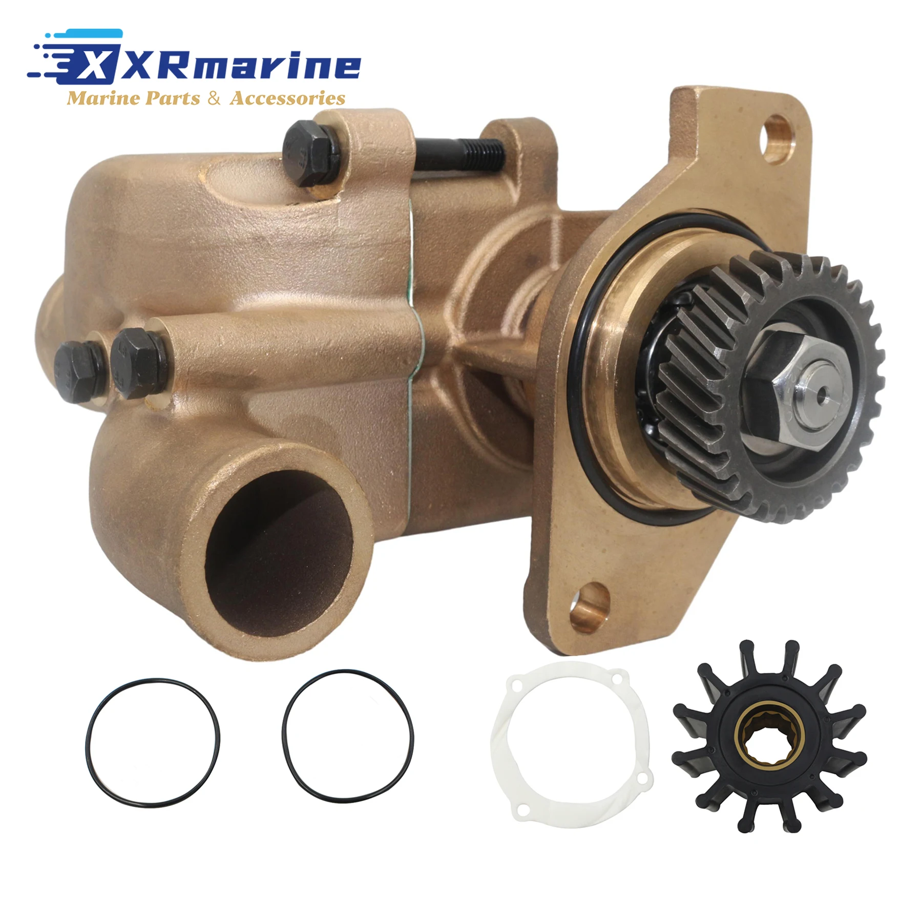 Raw Sea Water Pump with Impeller Kit Fits for Yanmar Marine Engine Pumps 119773-42500 119773-42650 119773-42501 119773-42502