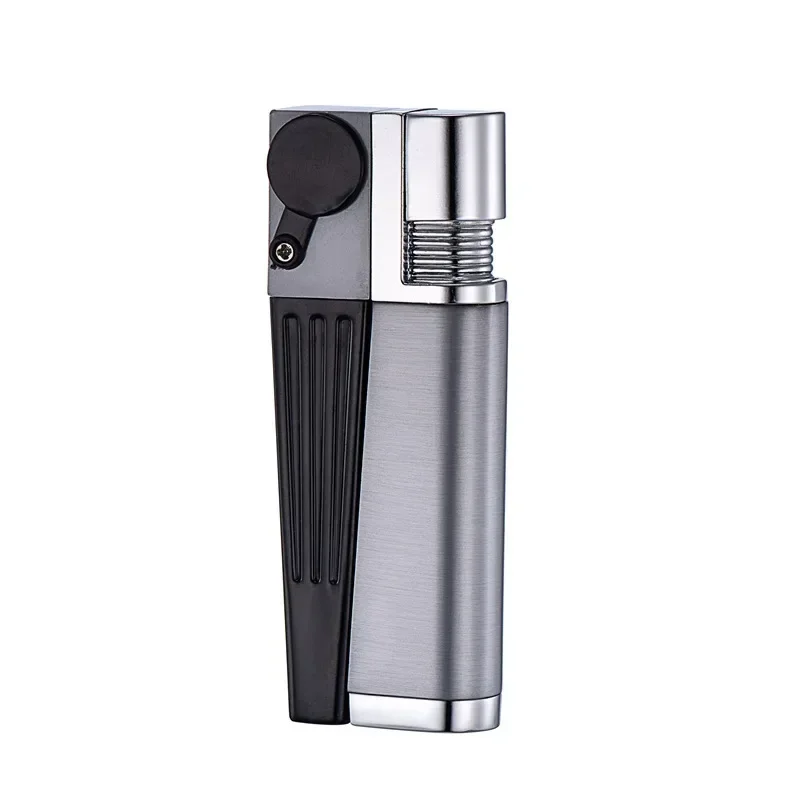 2024 New Oblique Flame Open Flame Lighter Metal Multifunctional Inflammable Lighter Gift Wholesale Smoking Accessories