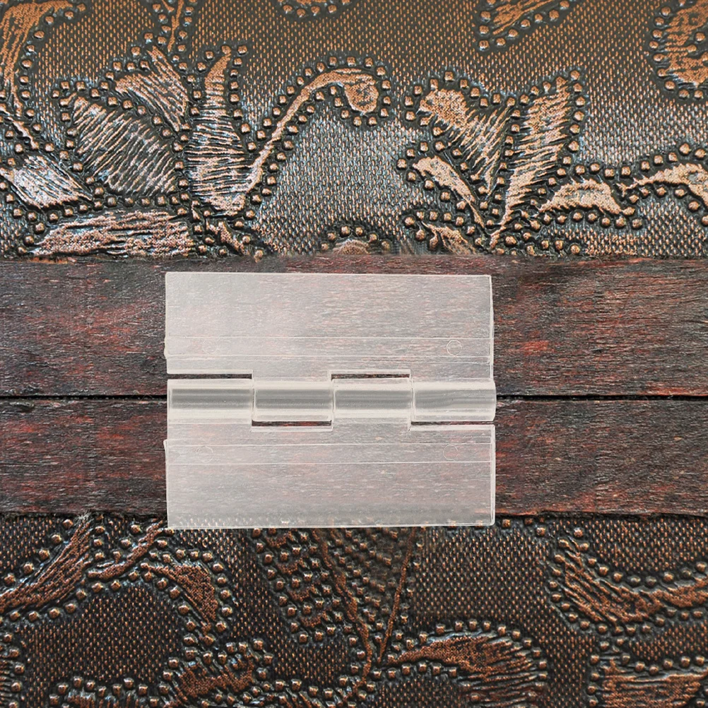 10 قطعة ذاتية اللصق الاكريليك للطي المفصلي للمجوهرات صندوق خزانة باب إصلاح مفصلات شفافة صغيرة Diy بها بنفسك الحرف الأثاث #3