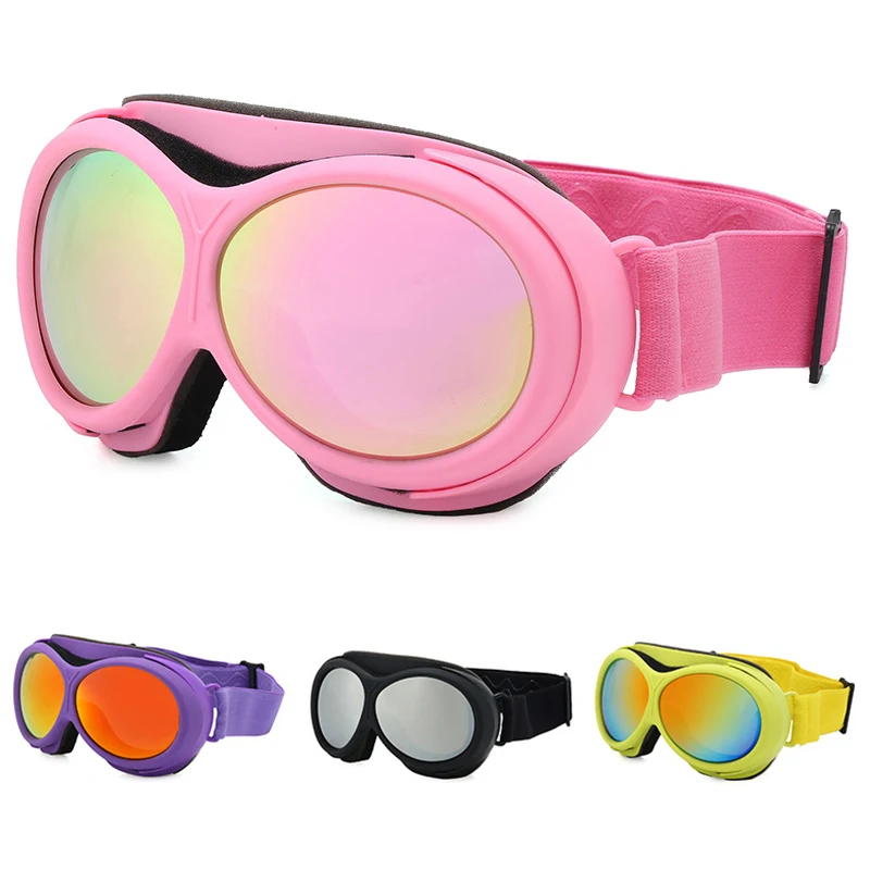 

Лыжные очки в круглой оправе для спорта на открытом воздухе, ветрозащитные очки для сноуборда, двухслойные противотуманные лыжные очки для взрослых, мотоциклетные очки