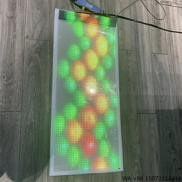 

High Brightness Transparent LED Film 800-1100cd/㎡ 1920-7680Hz Refresh Rate Flexible Panel CE ROHS FCC Certified