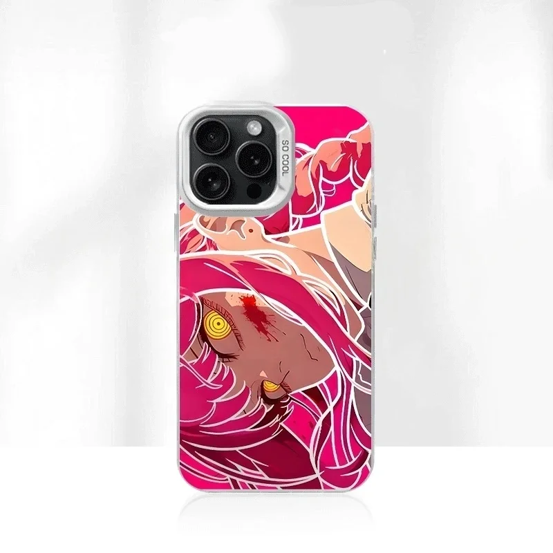 Anime Chainsaw Man Makima Handyhülle für iPhone 11 12 13 14 15 16 17 Pro Max Plus Air 17 Pro Max Devil Girl stoßfeste Abdeckung