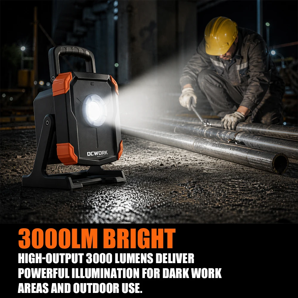 DCWORK DW-L1002 Multi-Purpose Work Light Compatible With Makita 18V Platform
