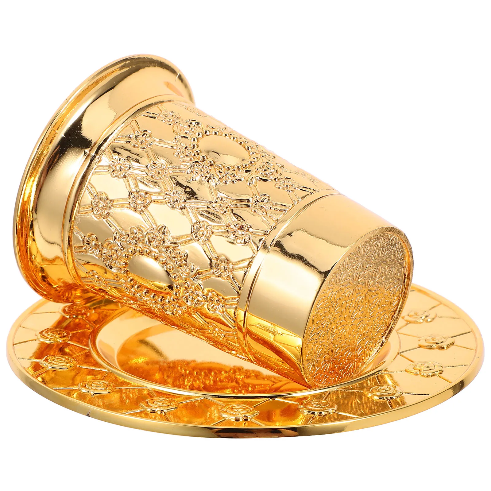 

1 set Cup Set Metal Blessing Judaica Shabbos Zinc Alloy Holy Silver Plated Passover Shabbat Metal Jewish Glassware