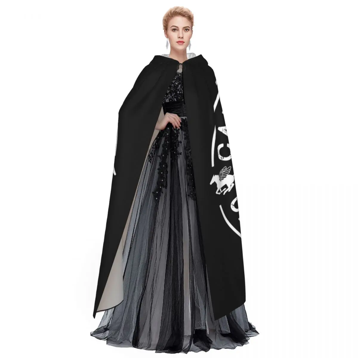 المقصورة ثلاثة عشر هاديس بيرسي جاكسون كامب نصف الدم طويل مقنعين عباءة الساحرة القرون الوسطى زي تأثيري كيب هالوين مصاص دماء