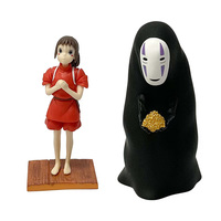 Anime Spirited Away Character PVC Action Model Set Faceless Male Hayao Miyazaki Character Toy Children's Birthday Gift