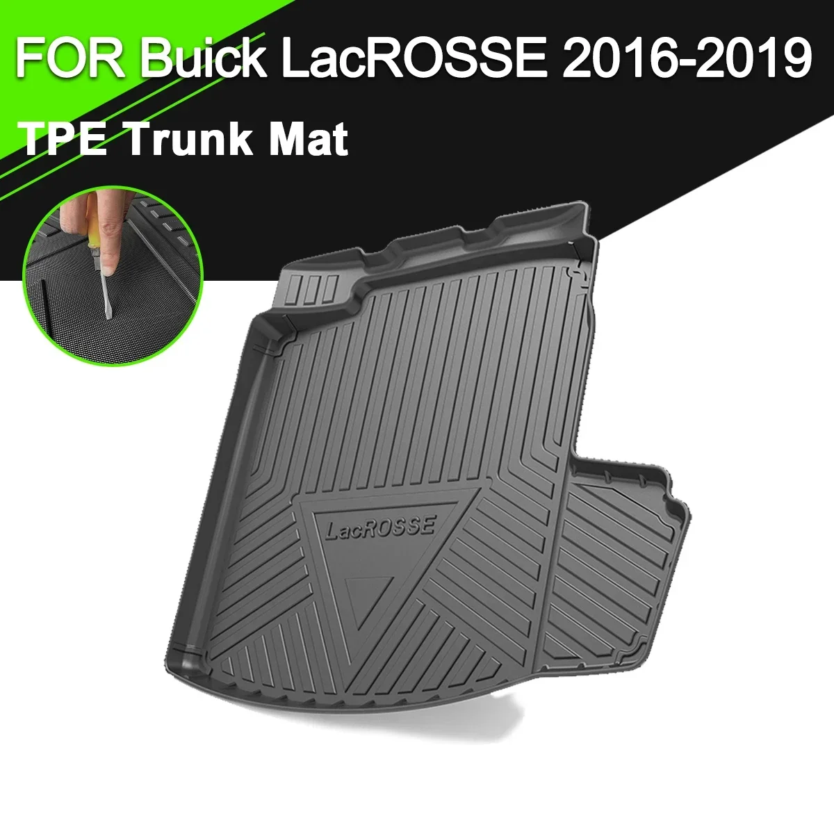 

Car Rear Trunk Cover Mat TPE Waterproof Non-Slip Rubber Cargo Liner Accessories For Buick LACROSSE 2016-2019