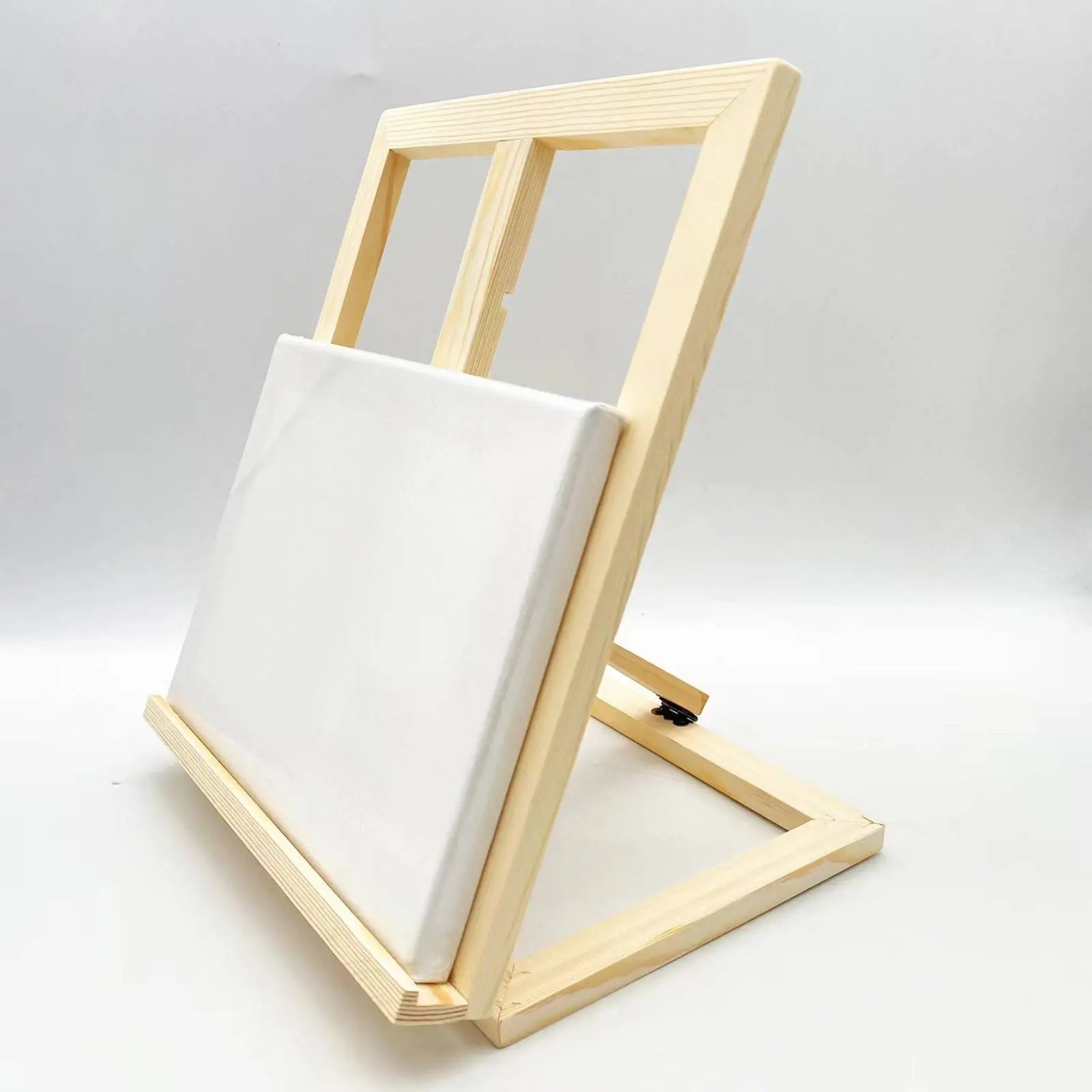 Desktop Easel Foldable Desktop Art Stand Portable Artist Easel Versatile Portable Canvas Holder Natural Wood for Artists
