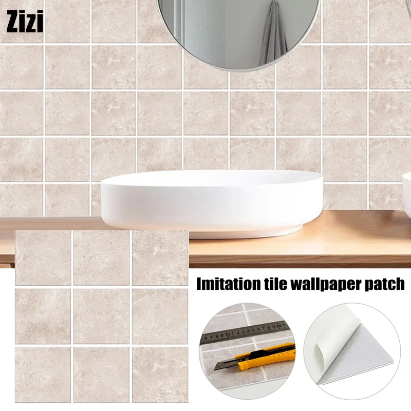 

Waterproof Peel and Stick Backsplash 3D Self Adhesive Wall Tile Stickers for Kitchen Bathroom Subway Home Decoration Wall Tiles