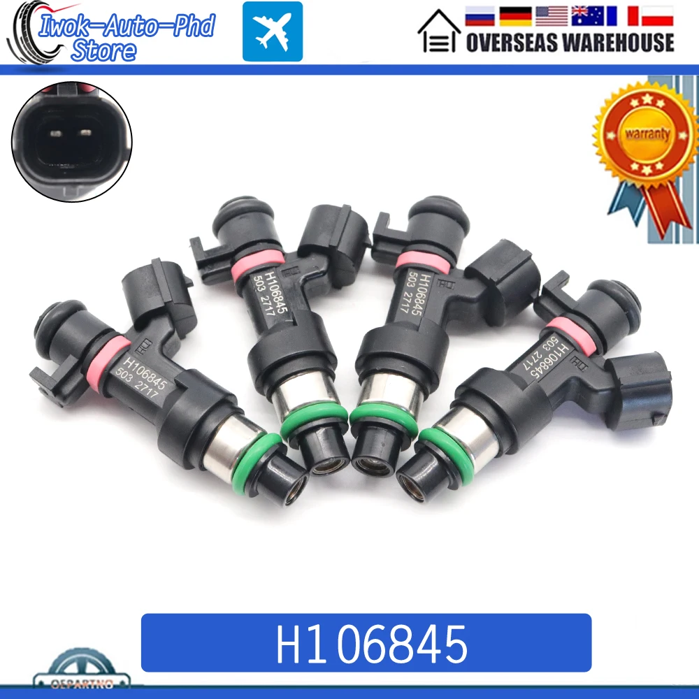 4pcs H106845 16600-6863R Car Fuel Injectors Nozzle for Fluence 2.0 16V 16600 6863R 166006863R