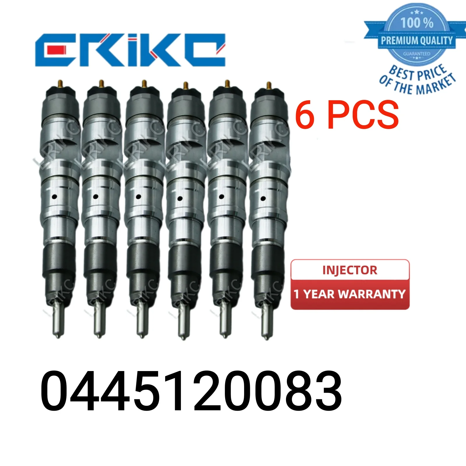 6 PCS 0445120083 Fuel Injectors 0 445 120 083 Injector For Car 0445 120 083 injection G2100-1112100-A38 for King Long Yuchai