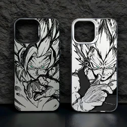 Comics D-Dragon Ball Saiyan For Apple iPhone 15 14 13 12 11 XS XR X Pro Max Plus Colorful Silver Cover Phone Case