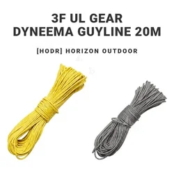 [HODR] 3F UL GEAR Guyline 1,5mm 20M Dyneema Guy cuerda larga tienda cuerda Flysheet dosel lona refugios dosel Guy cuerda toldos largos