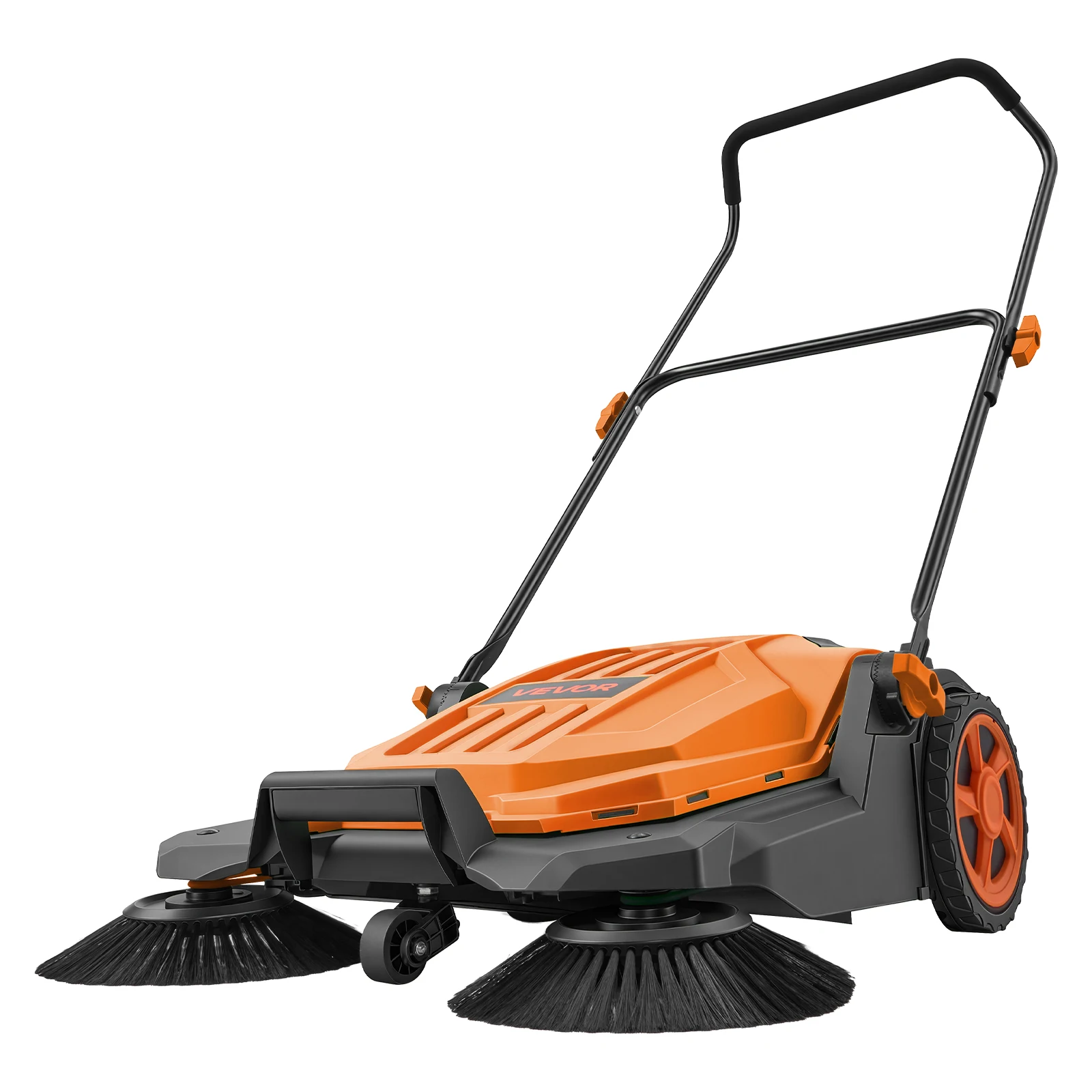 SucceBuy Walk-Behind Hand Push Floor Sweeper with 25.6