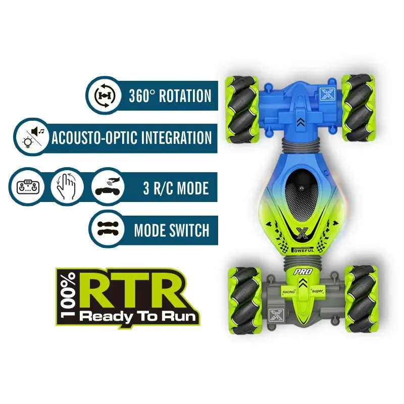 4WD RC Car Toy 2.4G Radio Remote Control Cars RC Watch Gesture Sensor Rotation Twist Stunt Drift Vehicle Toy for CHildren Kids