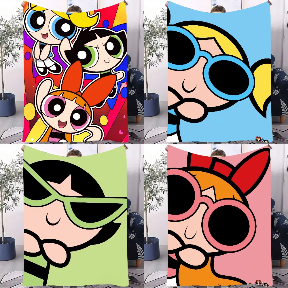 

The-P-Powerpuffs Blanket Design Lightweight For Dorms, Naps, Living Room, Office,Sofa,All-Season