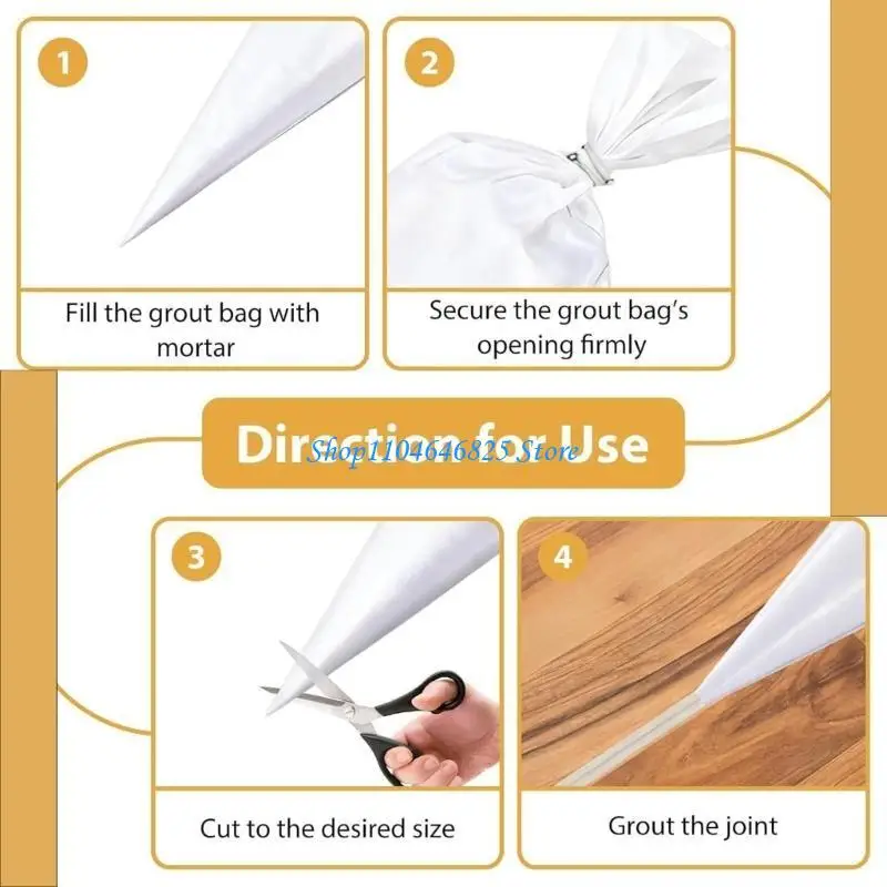 معدات أكياس الجص ذات طرف الثقب 26 قطعة لتطبيقات الطوب والبلاط السلس #2