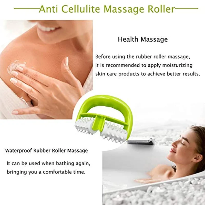 Anti Cellulite Roller Health Care Cellulite Massage Manual Two-Wheel Roller Massage Fast Anti Cellulite Roller Beauty Massager