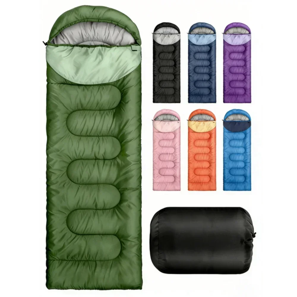 Saco de dormir ultraligero impermeable de 10 grados, cálido, de algodón, para invierno, Camping, mochilero, para senderismo al aire libre y viajes