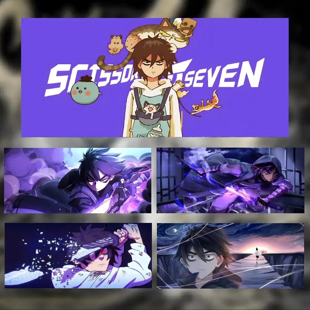 animation figurine cosplay Scissor Seven Mouse Pad Large Thick Desk Pad Stitched Edges Gaming Mouse Mat for PC