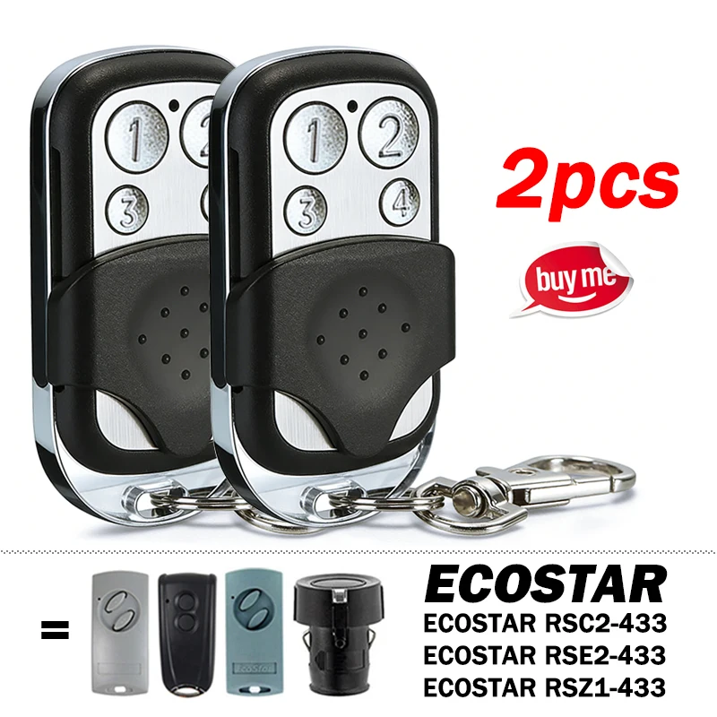 

For ECOSTAR RSE2 RSC2 RSZ1 433 433.92MHz Garage / Gate Remote Control Compatible With ECOSTAR Liftronic 800 700 500 Drive Motors