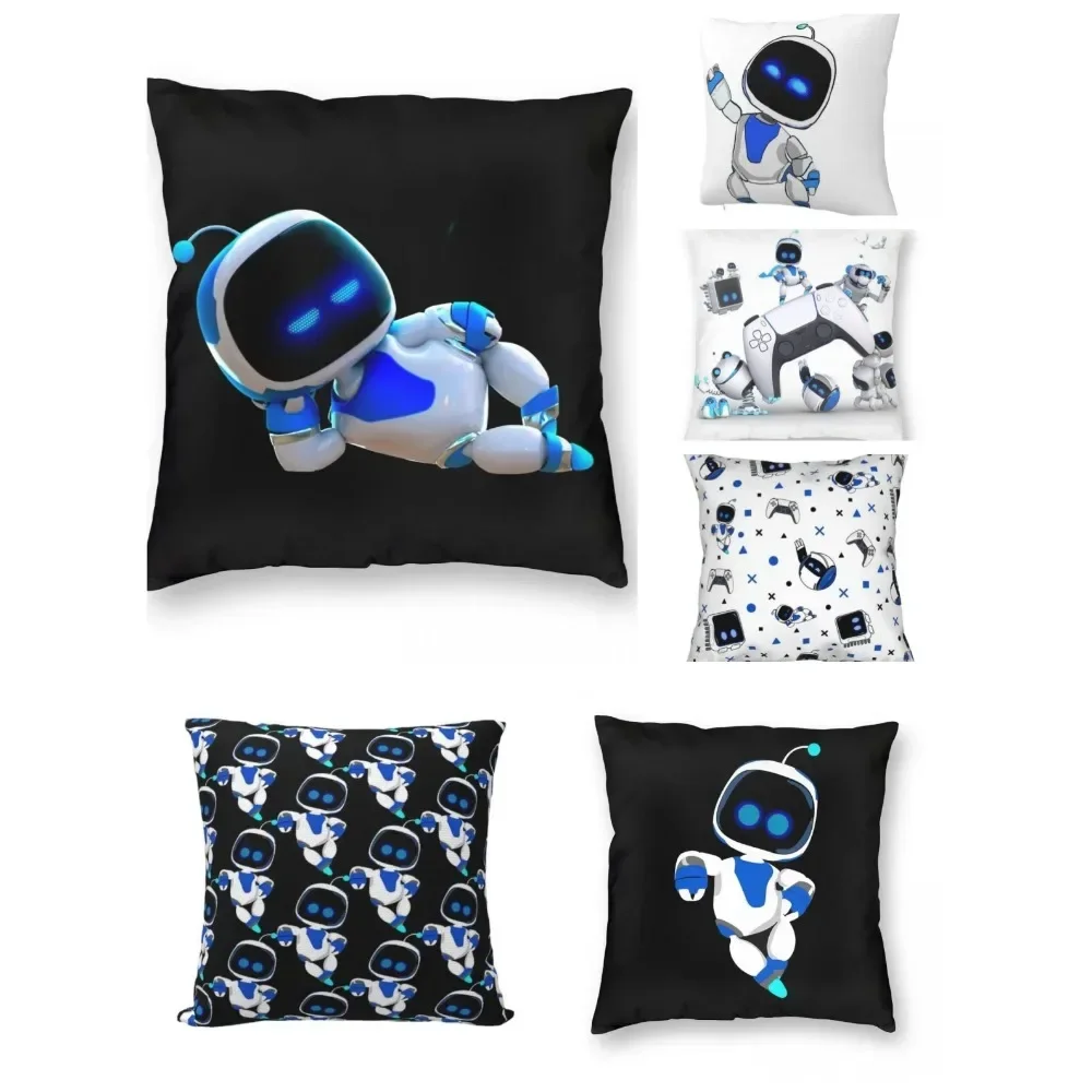 Pillow Covers Astrobot Sleeping Square Cartoon Sofa Decorative Home Double-sided Printing Short Plush Cute Cushion Cover