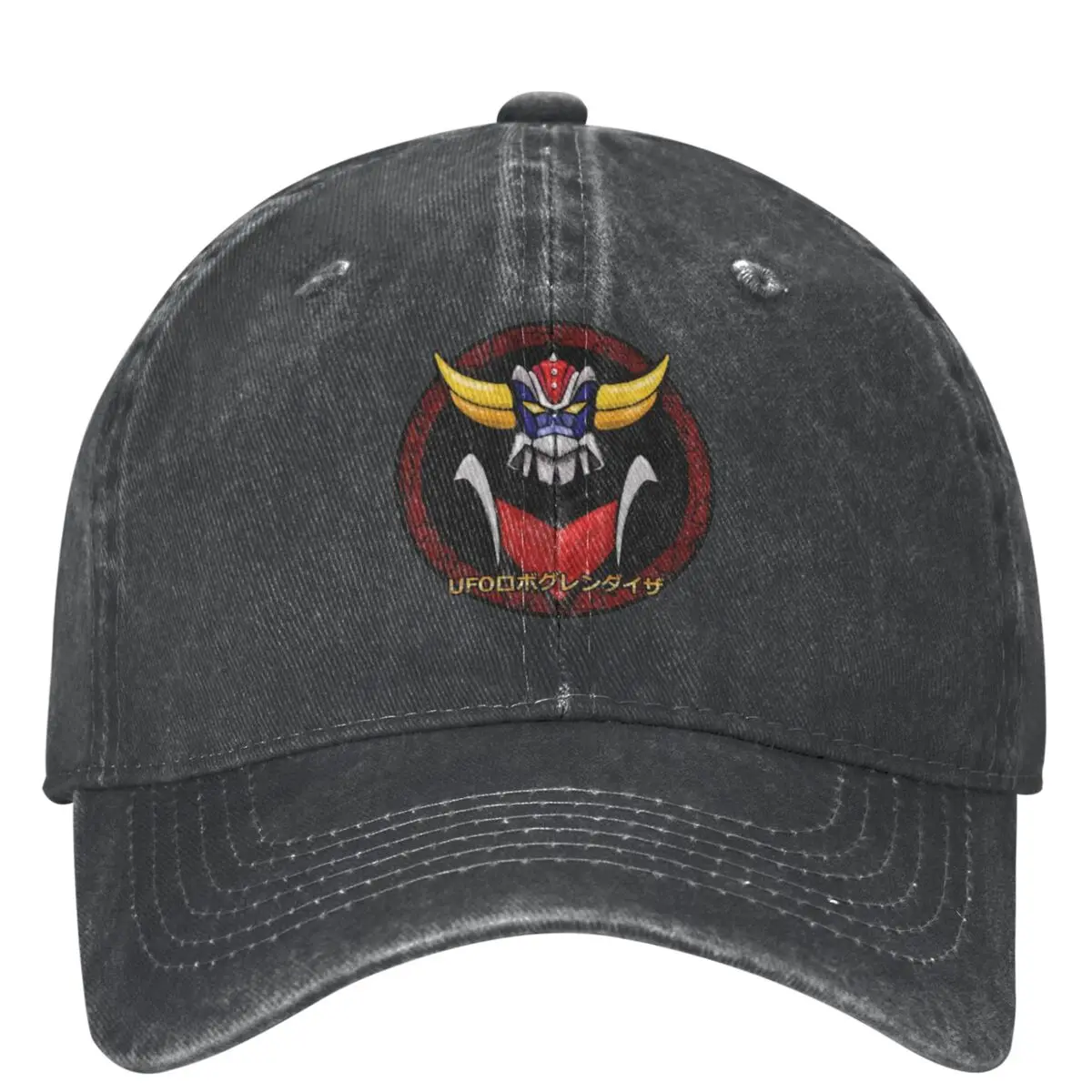 

Ufo Robot Grendizer Washed Baseball Cap intage Manga y2k Funny Hip Hop Hats Spring Couple Women Running Hippie Snapback Cap