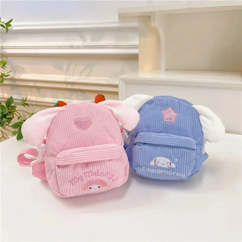 Sanrio Kuromi Messenger Bag Cute Cartoon Anime My Melody Cinnamoroll Kawaii Single Shoulder Bag Phone Bag Toys Holiday Gifts