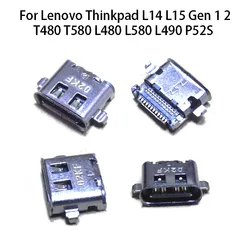 1PC For Lenovo Thinkpad L14 L15 Gen 1 2 T480 T580 L480 L580 L490 P52S Type-C USB Power Interface Charging Port Plug Connector