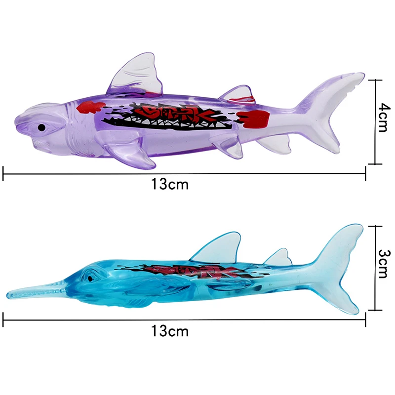 Juguetes de tiburón de buceo de dibujos animados para niños, divertido juguete de pez, piscina, Entrenamiento de natación, juego de juguetes de buceo, fiesta de vacaciones, regalos de cumpleaños