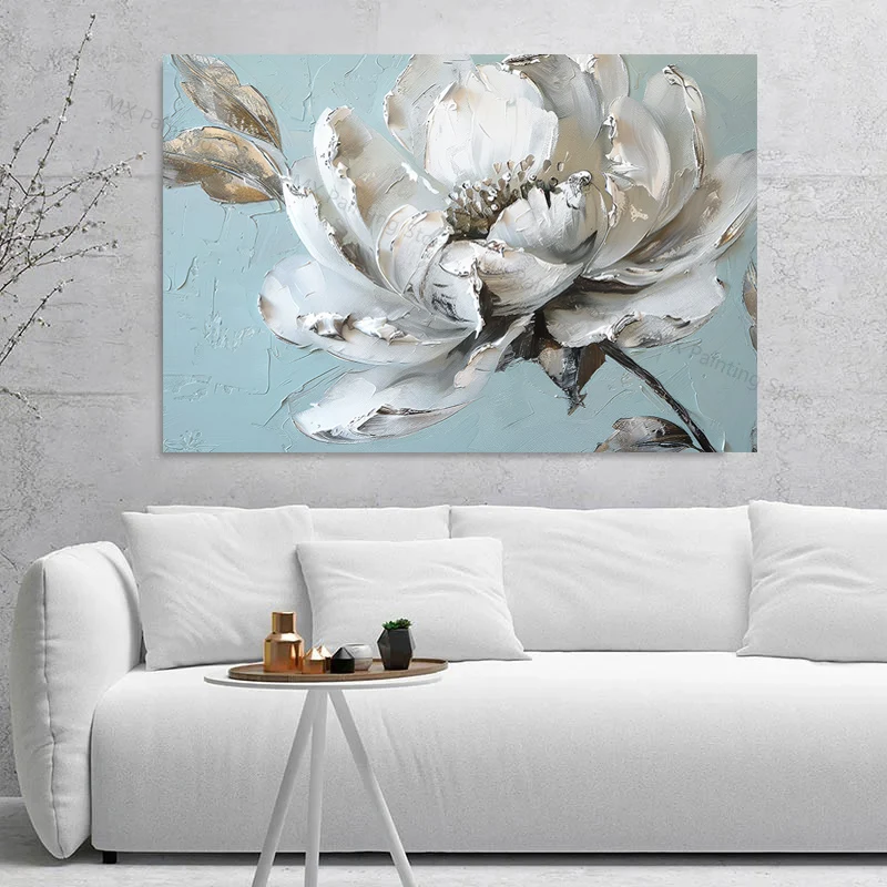 

Abstract Texture Blossom Flowers Wall Decor Picture,Blooming Flower Canvas Painting,Print Poster, Living Room Home Decor,Unframe