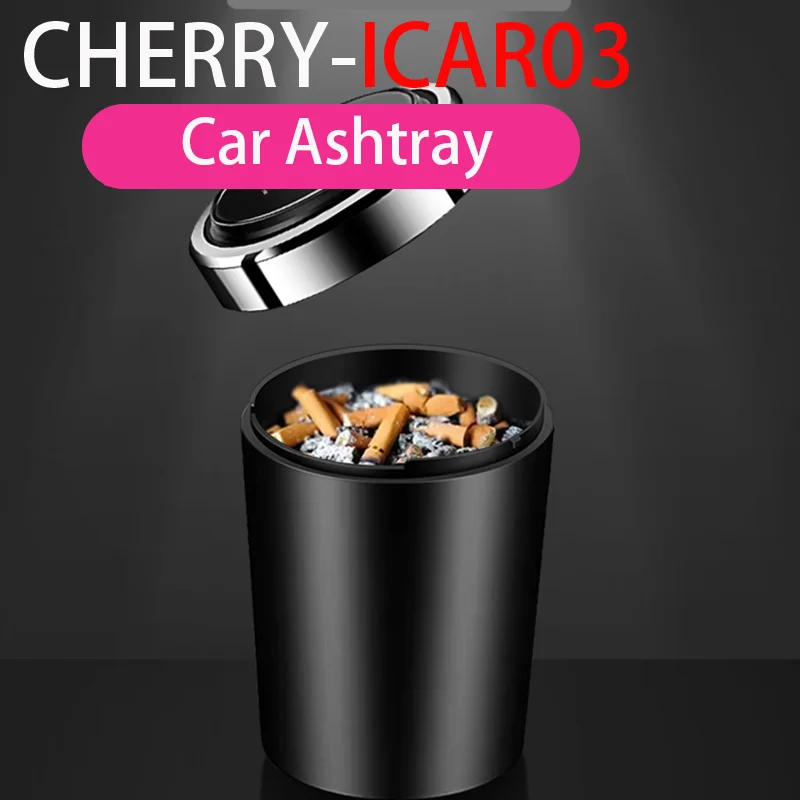 

For Chery Icar 03 Jaeco J6 EV 2024 Car Special Car Ashtray Anti-Flying Ashtray With Lid Premium