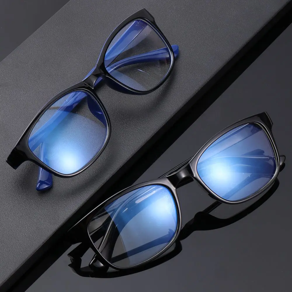 

Classic Unisex Clear Lens Reading Glasses with Blue Film Flat Mirror Computer Eyeglasses Frames