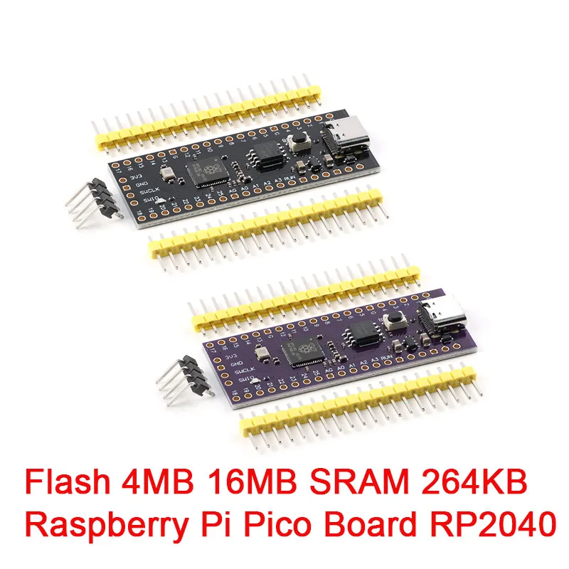 Raspberry Pi Pico Board RP2040 TYPE-C Dual-Core 264KB ARM Low-Power High-Performance 4MB 16MB RP2 Micropython Module