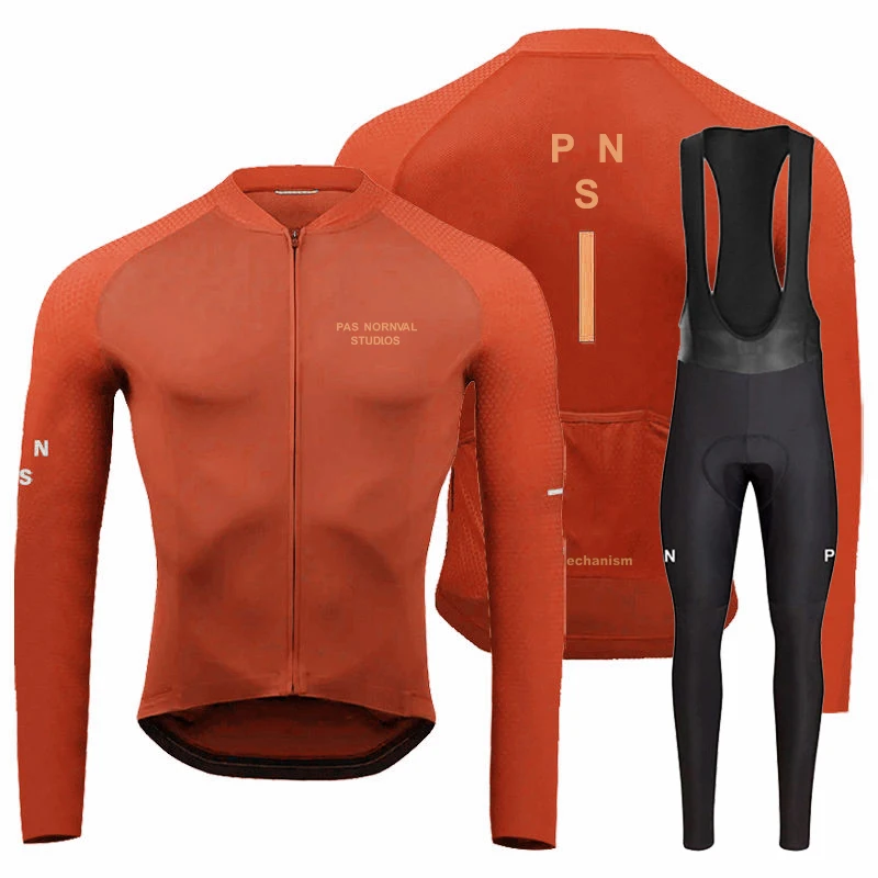 Pns New 2024 Autumn Cycling Jersey Set Spring Long Sleeve Clothing Ciclismo Bicycle Clothes Triathlon Profession Maillot Hombre