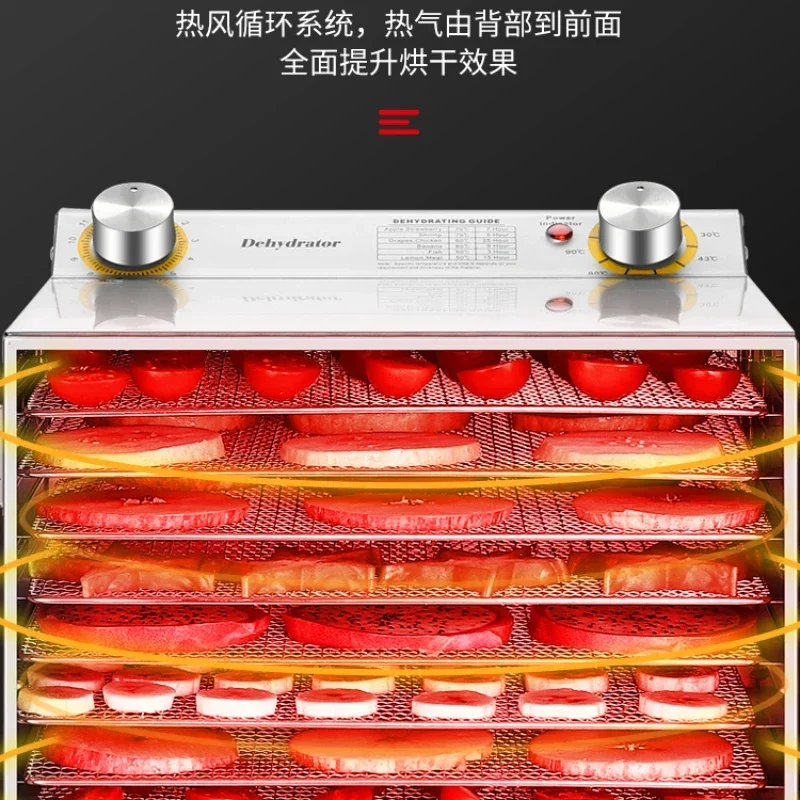 Large and Small Fruit Fruit Dehydrator Drying Chassis Food Jerky Pet Snack Fruit and Vegetable Air Drying Machine Dehydrator