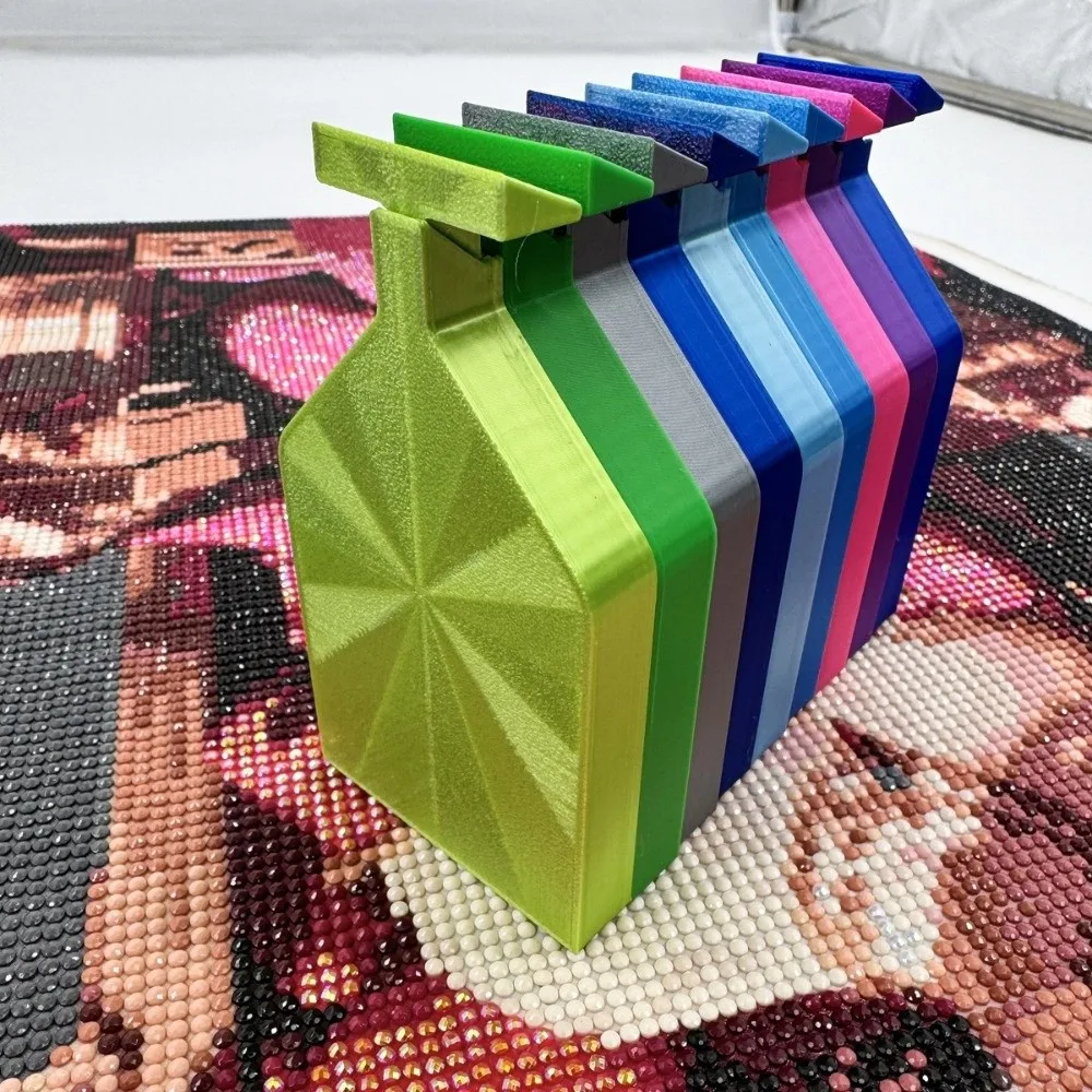 DIY Craft Diamond Painting Tray Large Capacity Beading Plates Drill Storage Container with T Shape Pop-up Plug Embroidery