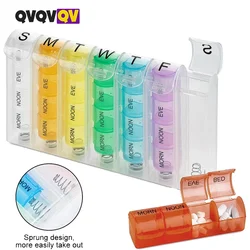 1PCS Weekly Pill Organizer 4 Times a Day, 7-Day Pill Boxes , 28 Compartments Pill Case, Organizer Dispenser for Fish Oils