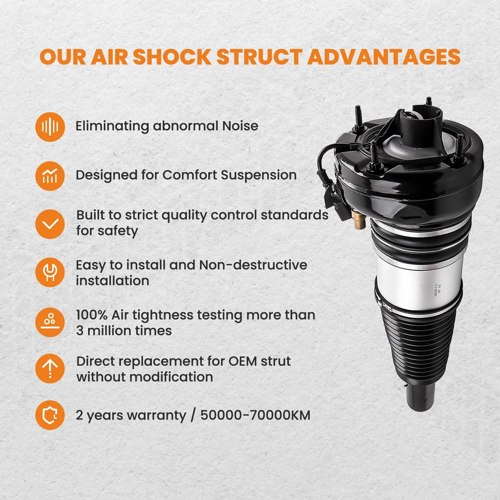 Air Ride Suspension Front Left Shock Struts for Audi A8 S8 4H Bentley Mulsanne dio gas shock absorber