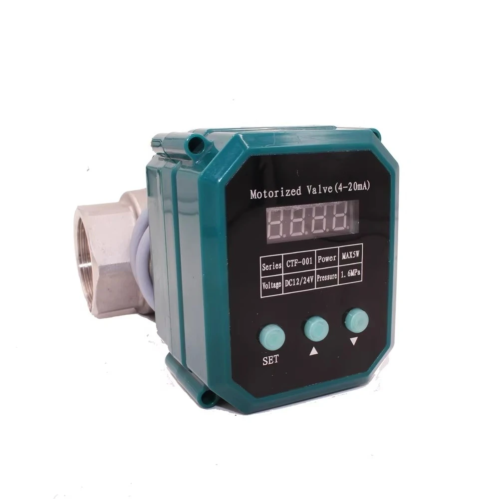 CTF-001-4-20mA Electric Motorized Ball Valve Adjustable Modulated Modulating Self-Closing High Water OEM Customizable