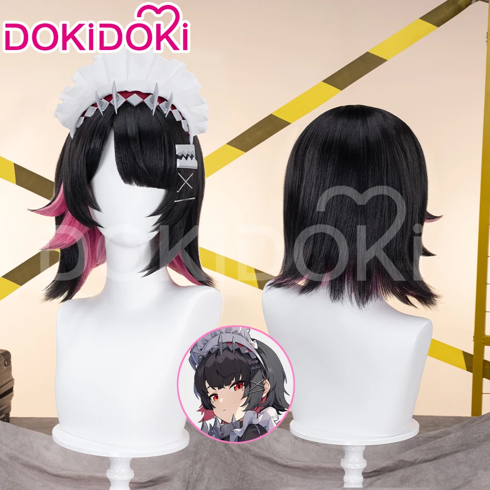 IN STOCK Ellen Joe Wig Game Zenless Zone Zero DokiDoki Women Short Wig Ellen Joe Cosplay Headdress Ear Clip Free Cap Halloween