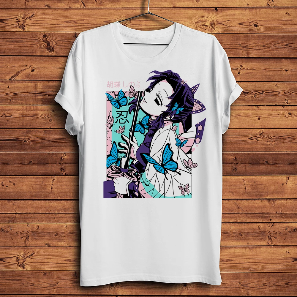 Аниме Kisatsutai Kochou Kocho бабочка Shinobu смешная манга мужская футболка мужская повседневная футболка с коротким рукавом унисекс футболка Аниме Kisatsutai Kochou Kocho бабочка Shinobu смешная манга мужская футболка мужская повседневная футболка с коротким рукавом унисекс футболка
