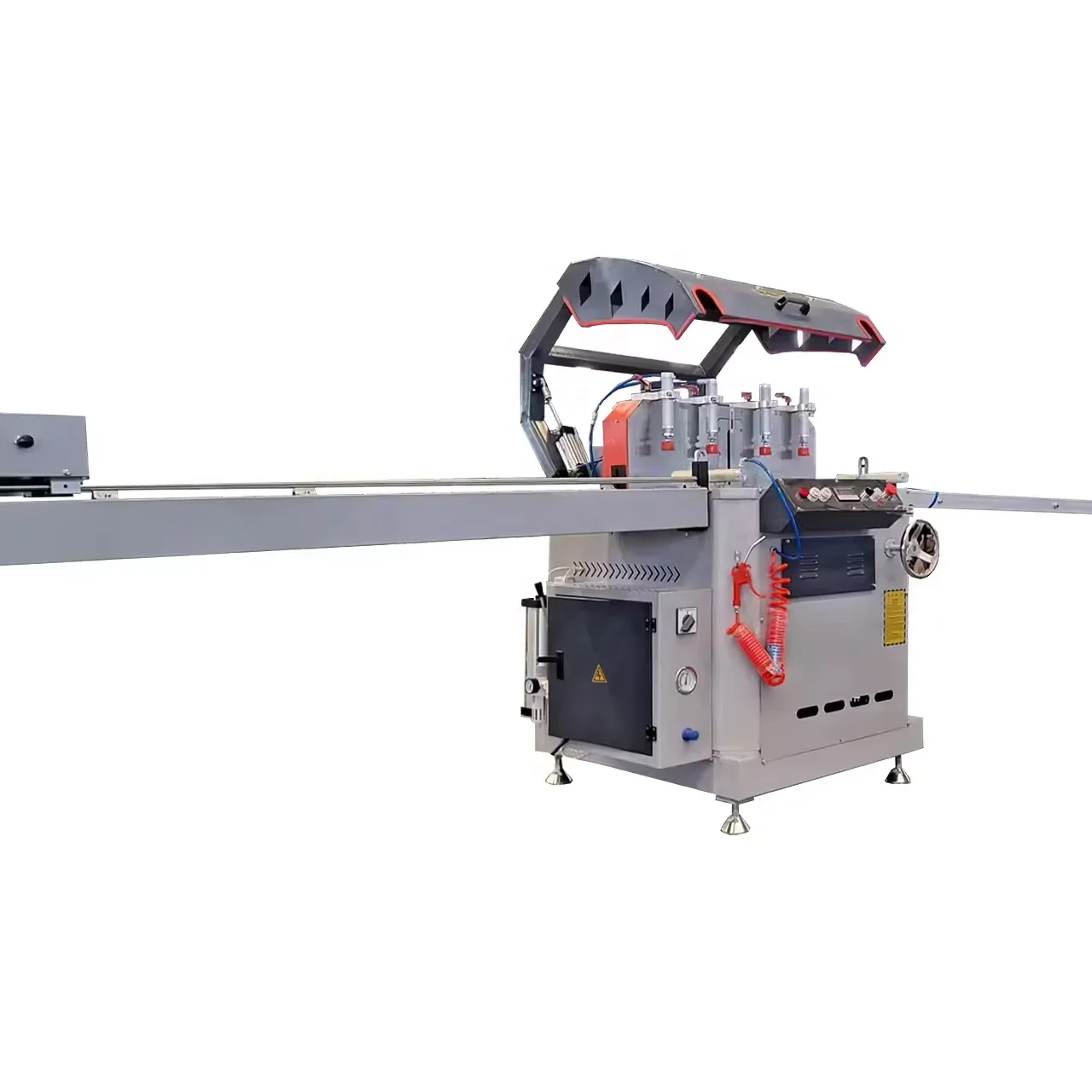 Single head aluminium profile cutting saw for making aluminium windows and doors