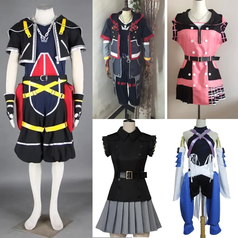 Anime cos Hearts Sora Shion Aqua Kairi Cosplay Costume Custom Made